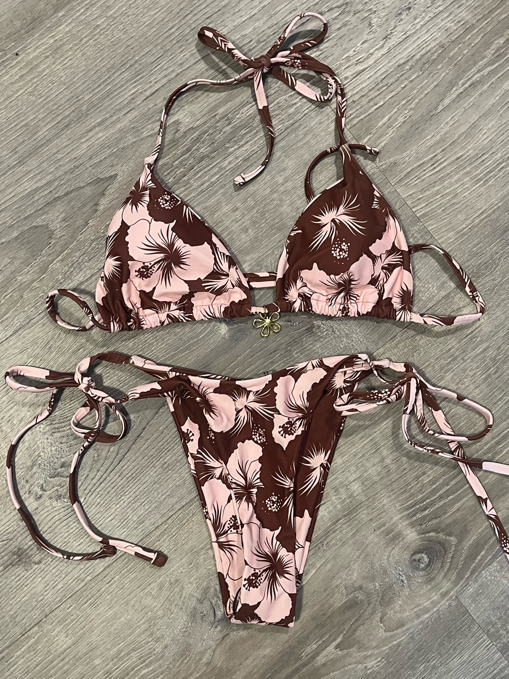 SHEIN floral bikini NWT